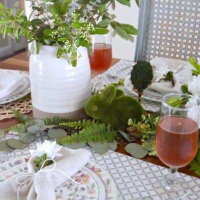 Natural & Eclectic Easter Table