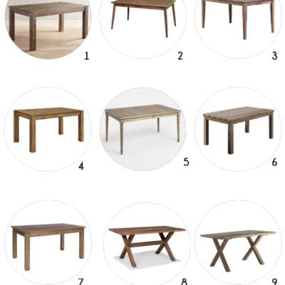 My Favorite Simple Farm-Style Tables for Small Spaces