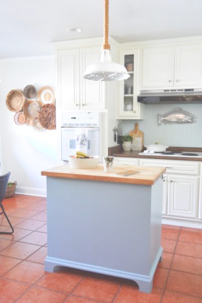 house goals, kitchen, kitchen island, redo tile floors, white kitchen
